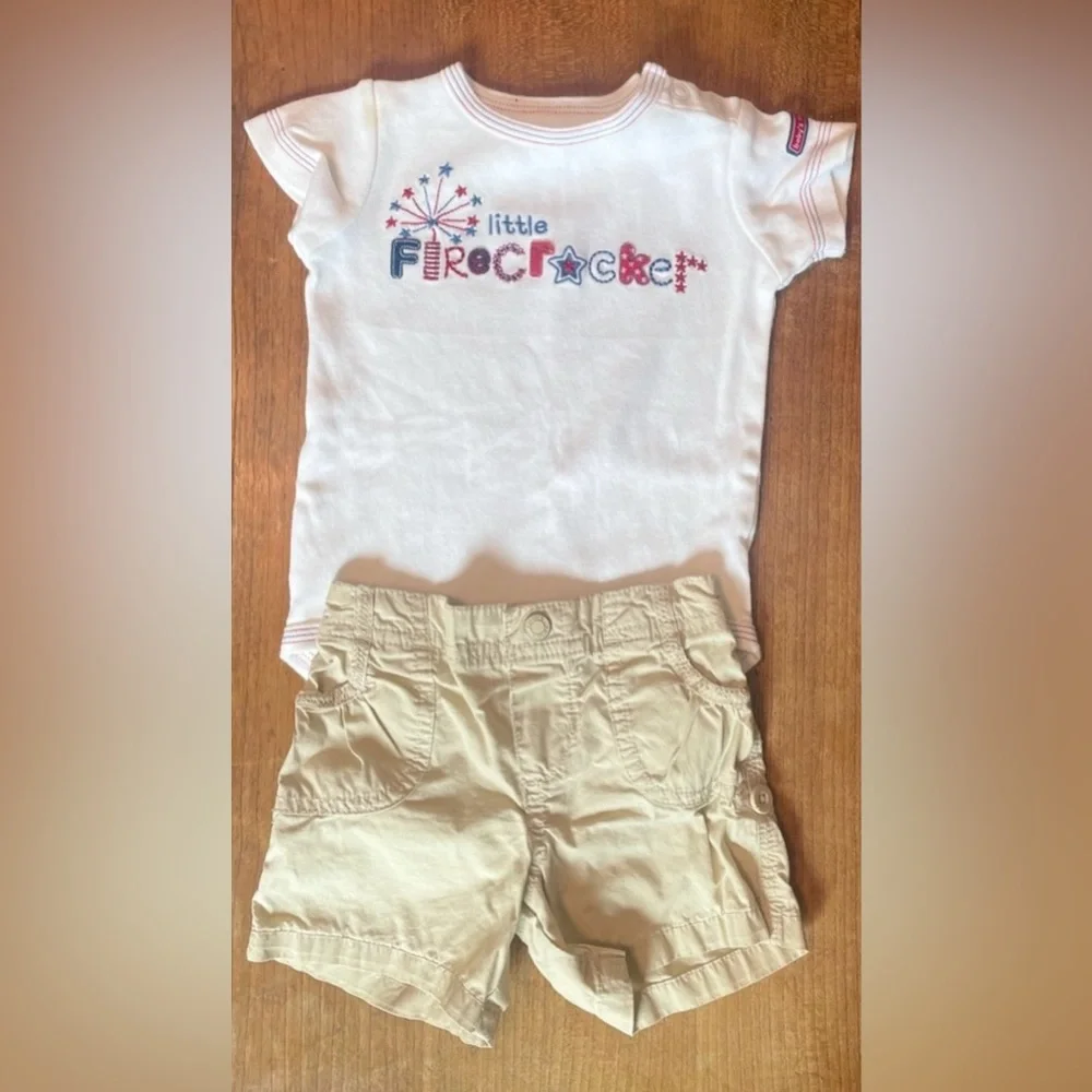 Girls 3-6 Month Patriotic/Fourth of July Bundle (2 outfits)